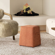Clyde - Tapered Square Upholstered Ottoman by Jennifer Taylor Home | Bel Furniture