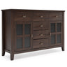 Artisan - Handcrafted Sideboard Buffet Dark Brown by Simpli-Home | Bel Furniture