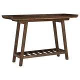 Ornelas - Console Table With Slatted Shelf - Mango Brown by Coaster Fine Furniture | Bel Furniture