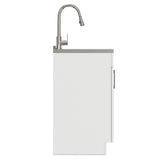 Modern Shaker All-In-One Laundry Utility Sink And Cabinet With Pull-Out Faucet