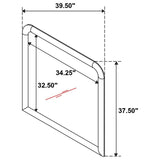 Amsbury - Dresser Mirror - Nutmeg by Coaster Fine Furniture | Bel Furniture