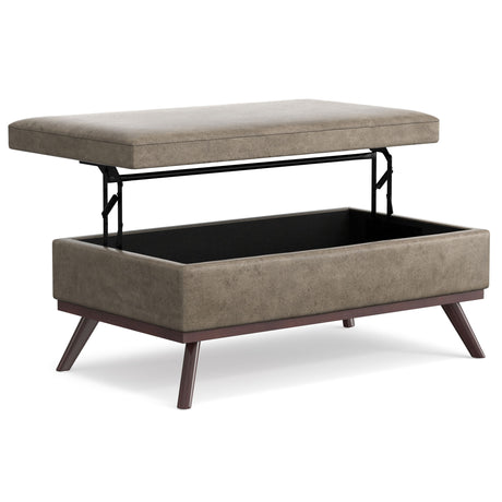 Owen - Multifunctional Square Coffee Table Storage Ottoman - view 73
