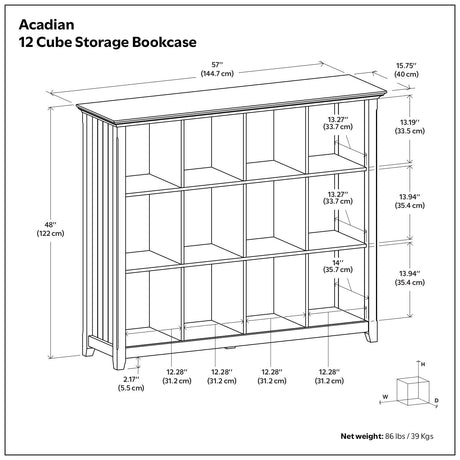 Acadian - Handcrafted Cube Storage - view 87