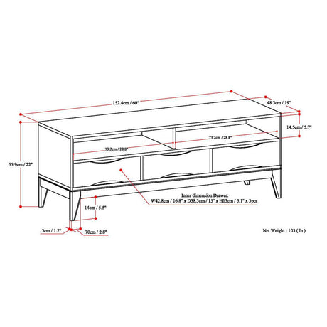 Harper - Handcrafted TV Media Stand - view 18