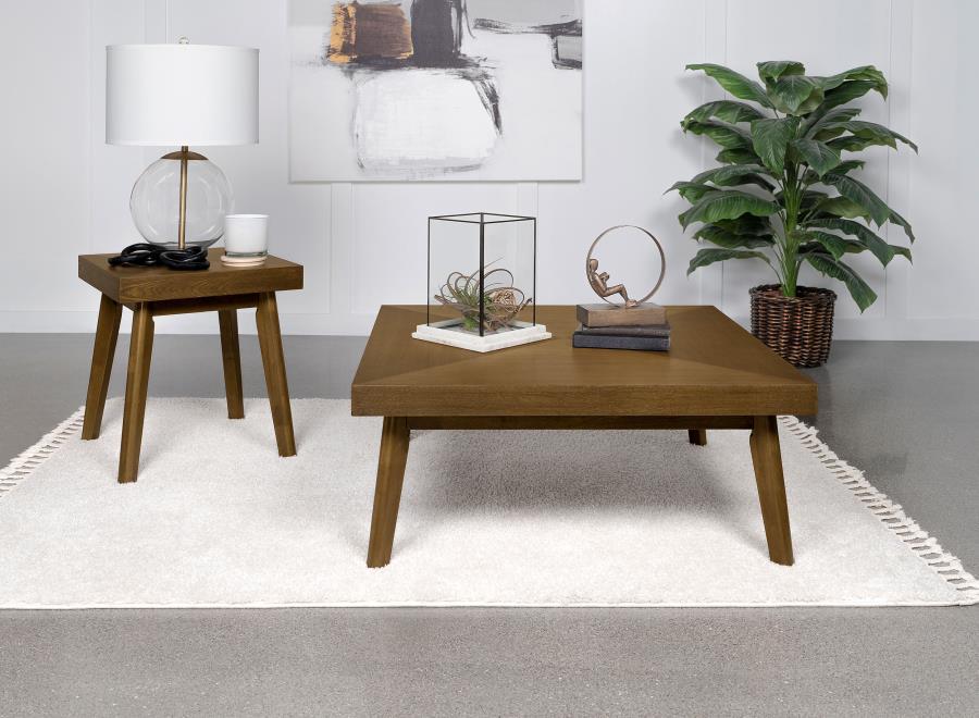 Westerly - Square Wood Coffee Table - Walnut Brown by Coaster Fine Furniture | Bel Furniture