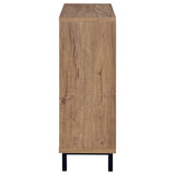 Teller - 2-Door Shoe Storage Cabinet - Natural Oak by Coaster Fine Furniture | Bel Furniture