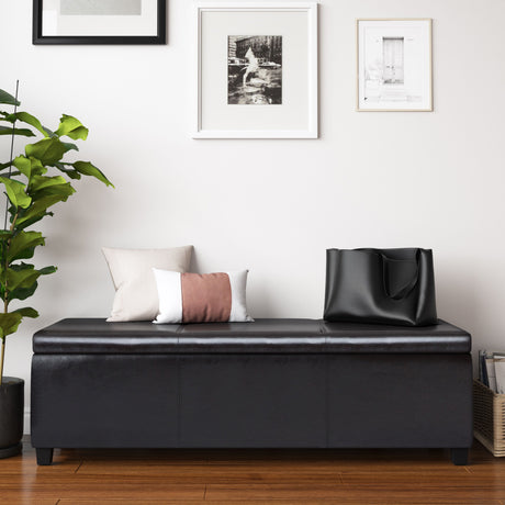 Avalon - Multifunctional Storage Ottoman Bench by Simpli-Home | Bel Furniture