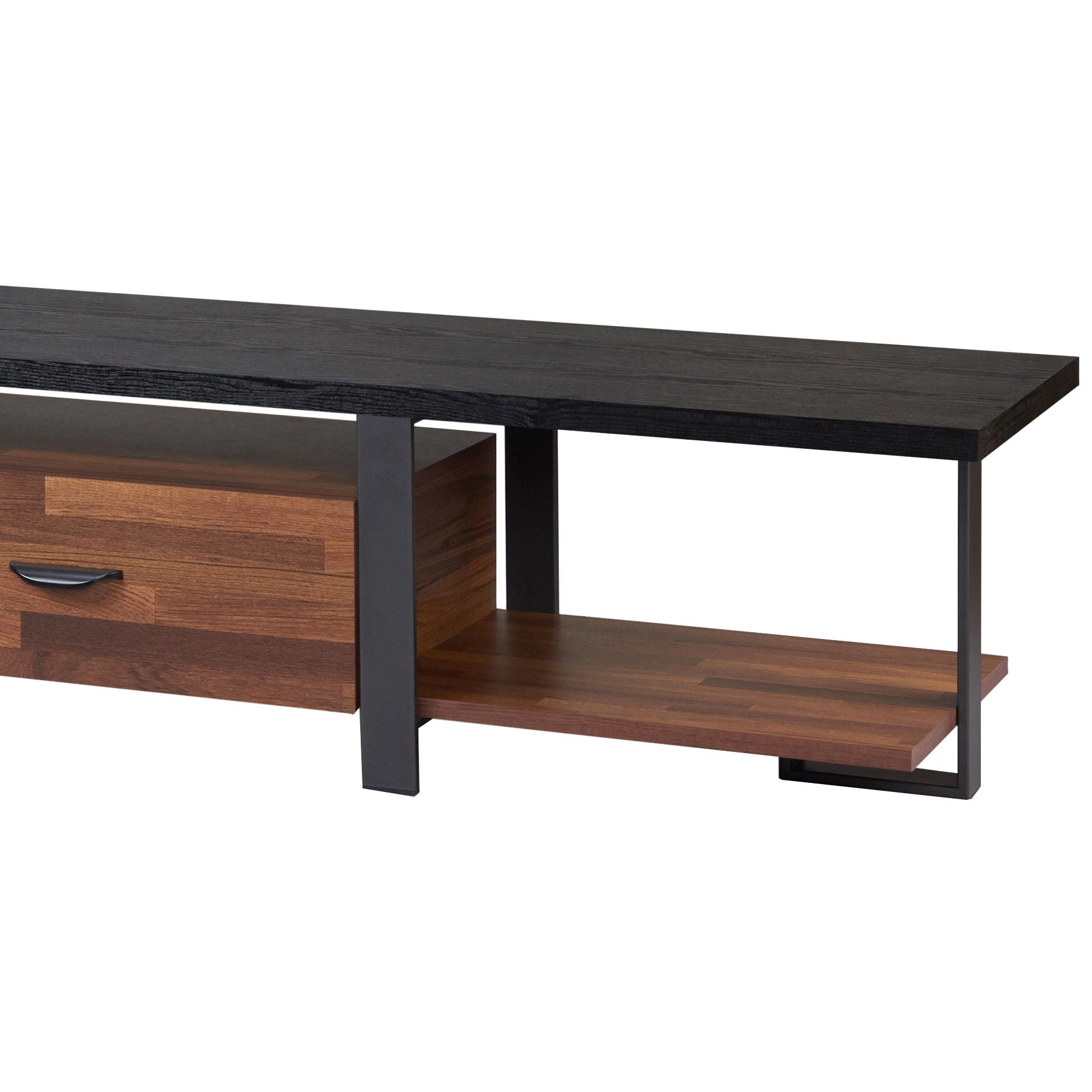 Elling - TV Stand - Walnut / Black