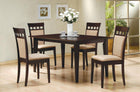 Gabriel - 5 Piece 59" Rectangular Dining Set - Cappuccino