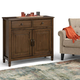 Connaught - Entryway Storage Cabinet - Rustic Natural Aged Brown by Simpli-Home | Bel Furniture