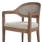 Americana - Mid-Century Modern Cane Back Dining Chair Textured Weave - Taupe Beige by Jennifer Taylor Home | Bel Furniture