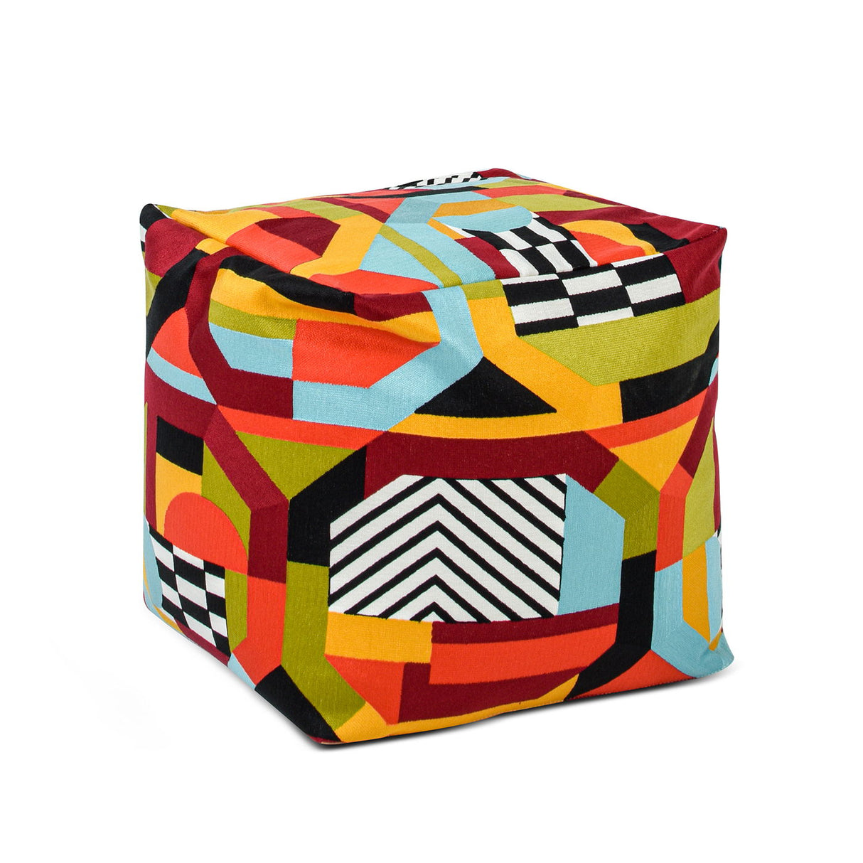 Pouf Luxury Oversized Bean Bag Cube Ottoman by Jennifer Taylor Home | Bel Furniture