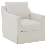 Winter - Upholstered Sloped Arm Accent Swivel Chair Beige by Coaster Fine Furniture | Bel Furniture