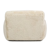 Summit - Faux Sheepskin Overstuffed Arm Chair - Cream Beige by Jennifer Taylor Home | Bel Furniture