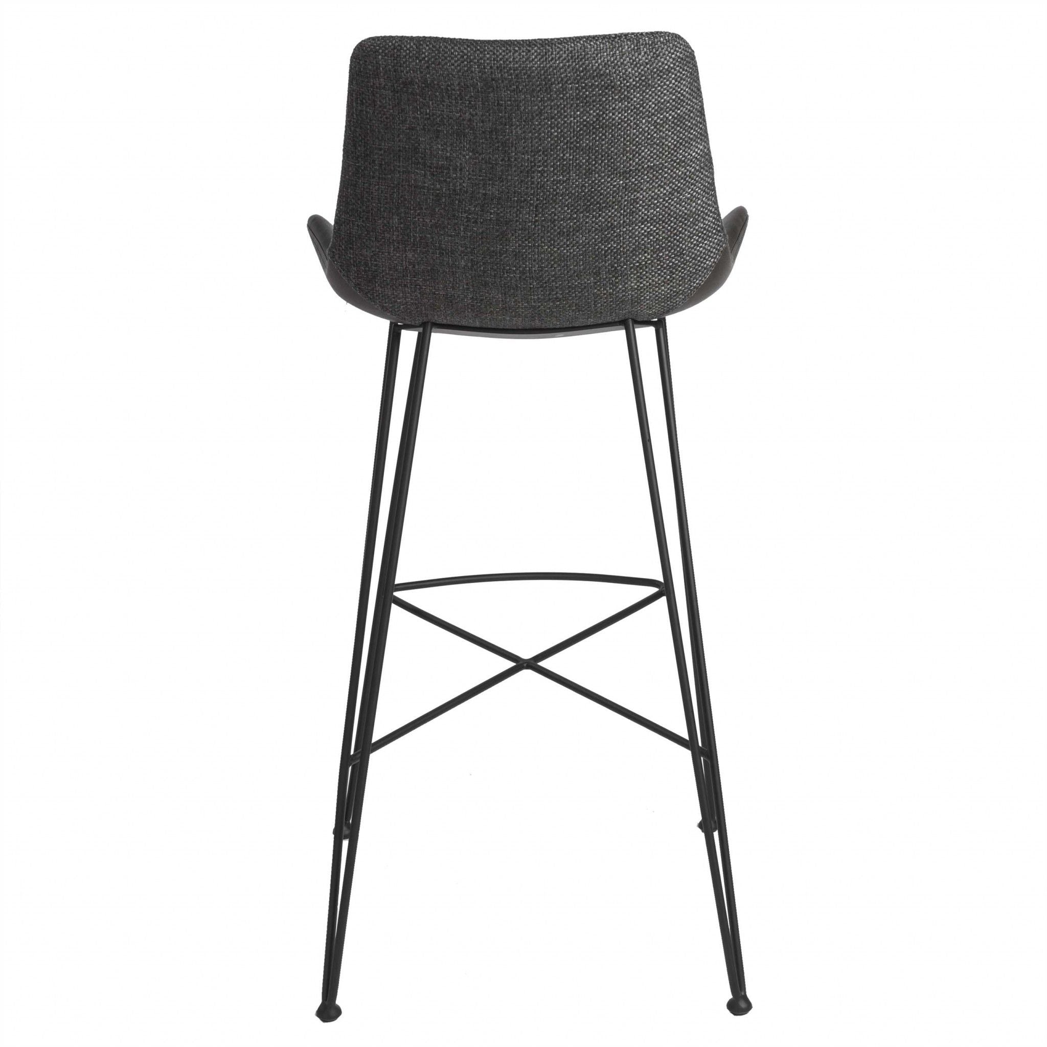 Steel Bar Height Bar Chair - Gray