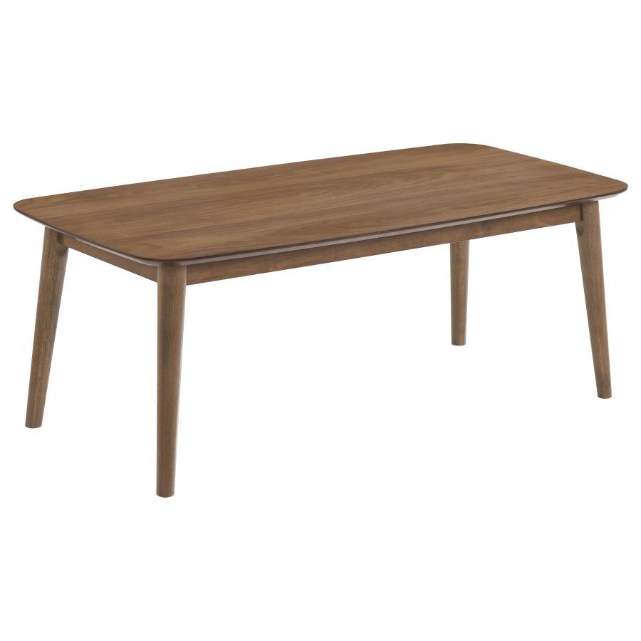 Radley - 3 Piece Rectangular Coffee Table Set - Natural Walnut by CoasterEssence | Bel Furniture