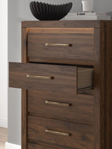 Janfyn - Five Drawer Chest - Brown