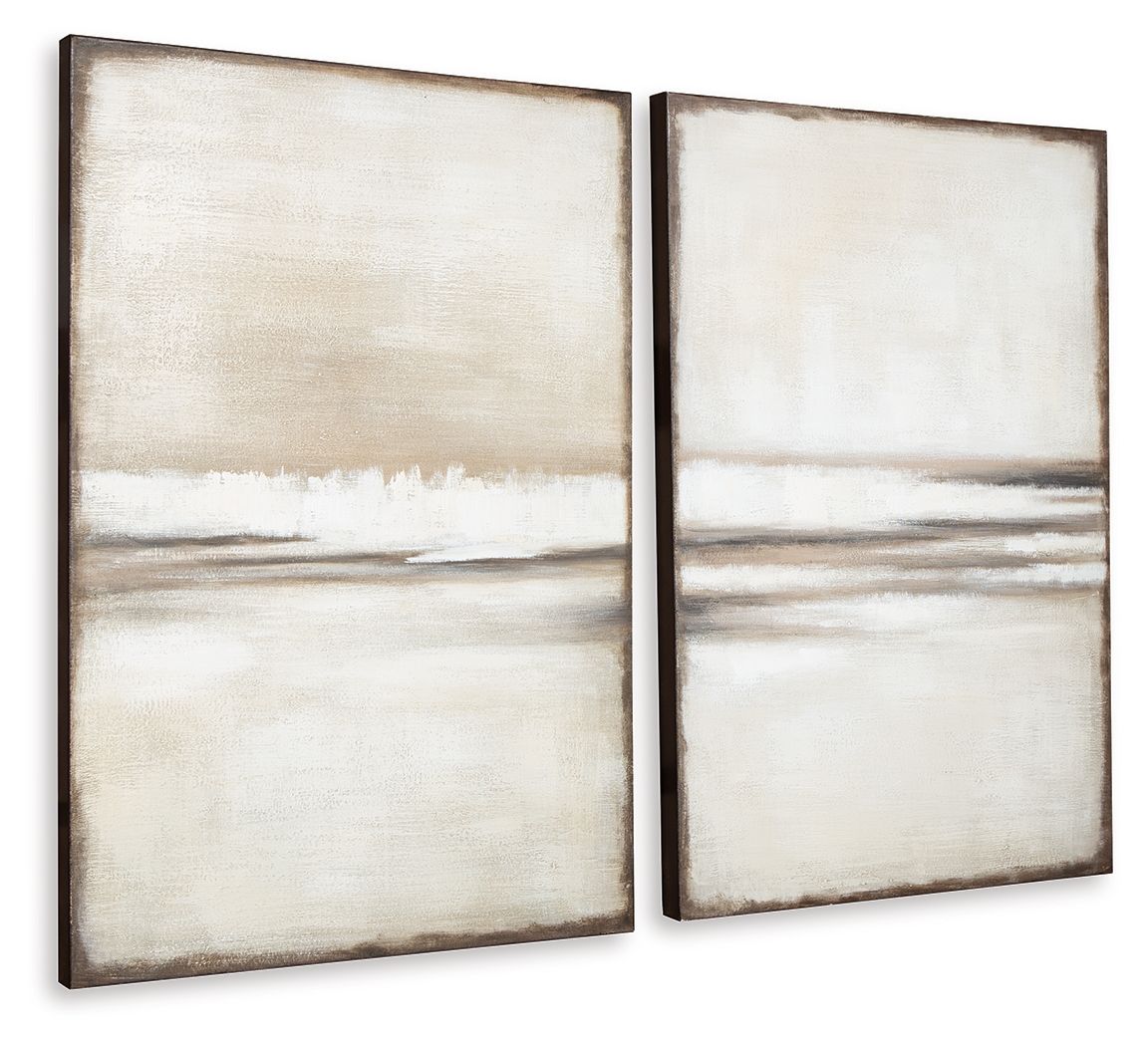 Brockdunn - Tan / Brown - Wall Art Set (Set of 2) by Signature Design by Ashley® | Bel Furniture