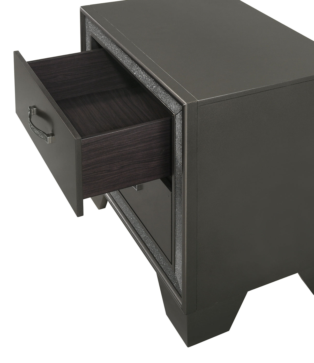 Kaia - Nightstand - Dark Gray by Crown Mark | Bel Furniture