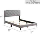 Button Tufted Bed Charming For Cozy Spaces