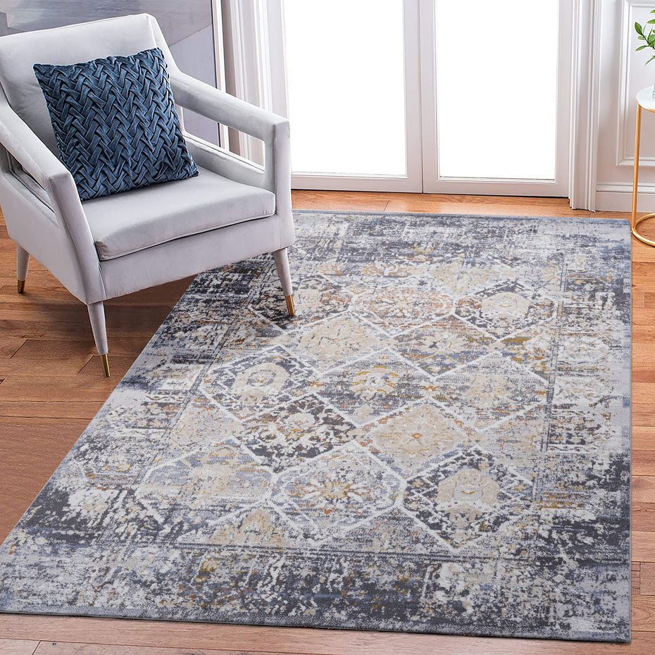 Traditional Non-Shedding Stylish And Stain Resistant Area Rug