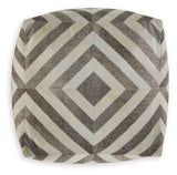 Hartselle - Brown - Pouf by Signature Design by Ashley® | Bel Furniture