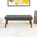 Delilah - Modern Bench - Gray by Ashcroft Furniture | Bel Furniture