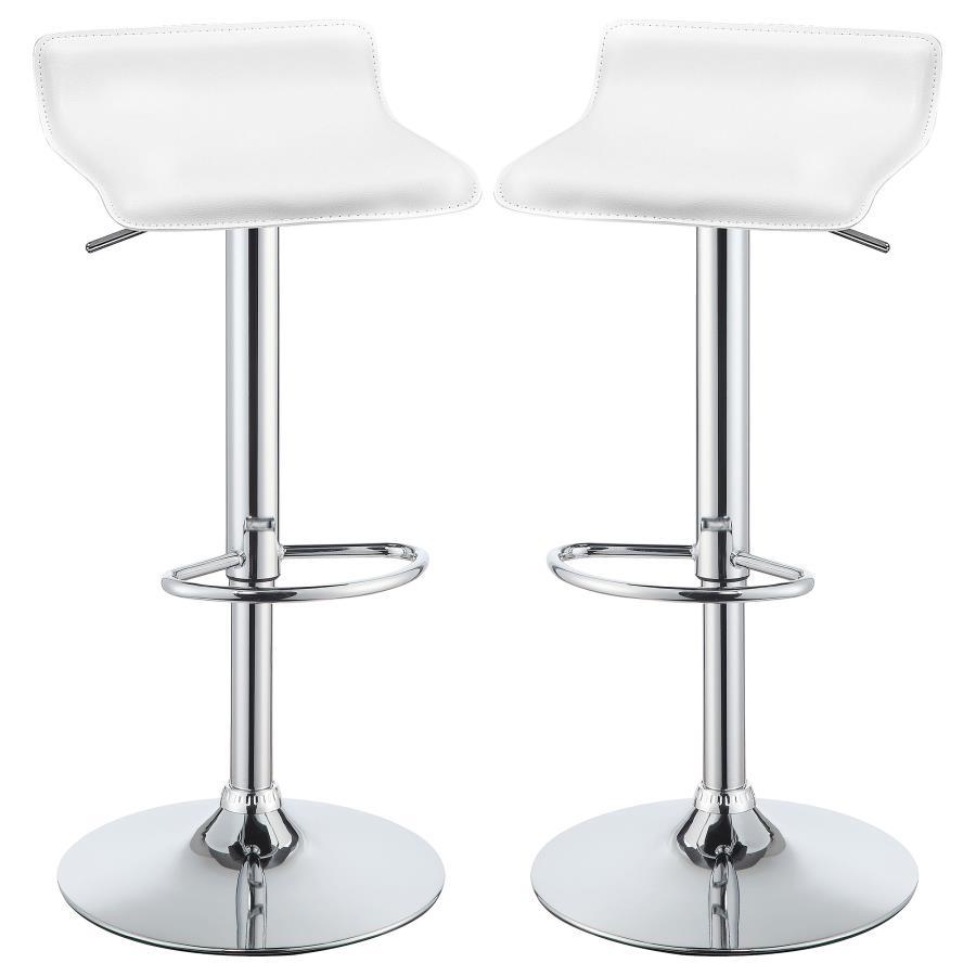 Bidwell - 29″ Upholstered Backless Adjustable Bar Stools (Set of 2)