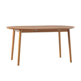 Mid-Century Damsel Extension Dining Table With Removable Leaf - Caramel by Walker Edison | Bel Furniture