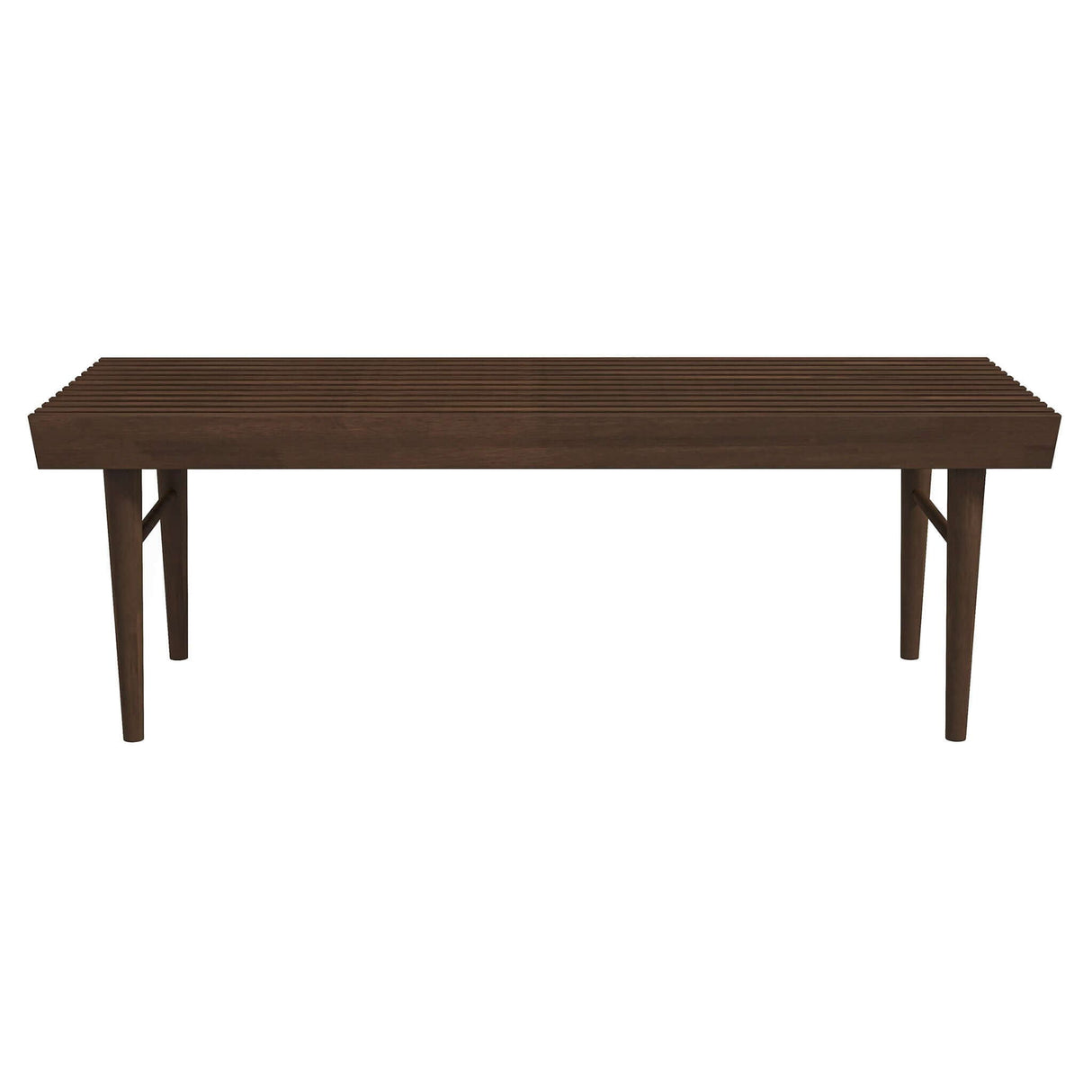 Mia - Mid-Century Modern Bench - Dark Brown by Ashcroft Furniture | Bel Furniture
