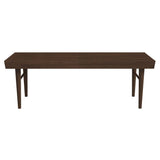 Mia - Mid-Century Modern Bench - Dark Brown by Ashcroft Furniture | Bel Furniture