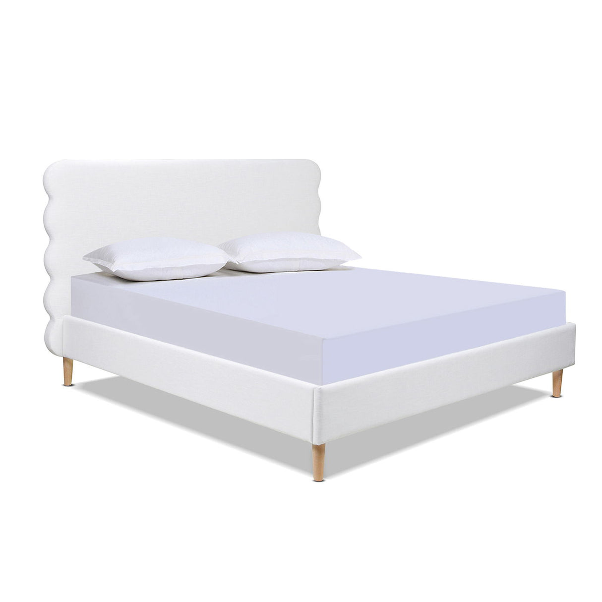 Stockholm - Modern Wavy Headboard Platform Bed by Jennifer Taylor Home | Bel Furniture