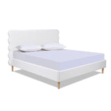 Stockholm - Modern Wavy Headboard Platform Bed by Jennifer Taylor Home | Bel Furniture