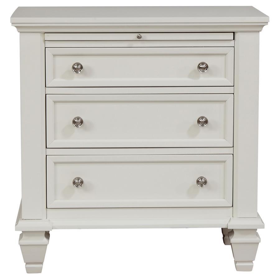 Sandy Beach - 3-drawer Nightstand by CoasterEssence | Bel Furniture