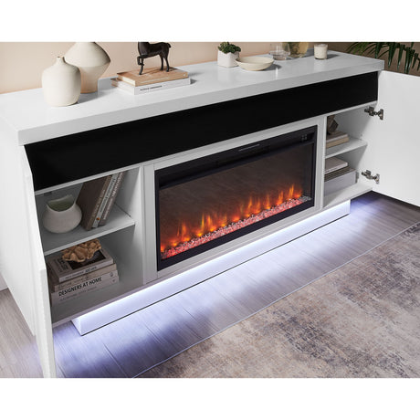 Alessia - Electric Fireplace With Multi Color LED And Flame Settings - view 16