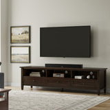 Warm Shaker - Low TV Media Stand - Brown