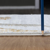 Nova - 5'3" X 7' Area Rug - White