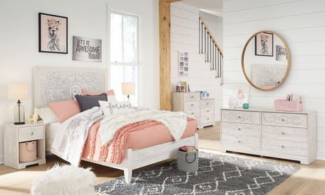 Paxberry - Whitewash - Six Drawer Dresser - Vinyl-Wrapped by Signature Design by Ashley® | Bel Furniture
