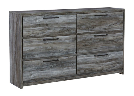 Baystorm - Six Smooth Drawer Dresser Gray Dressers by Signature Design by Ashley® | Bel Furniture