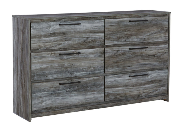 Baystorm - Six Smooth Drawer Dresser Gray Dressers by Signature Design by Ashley® | Bel Furniture
