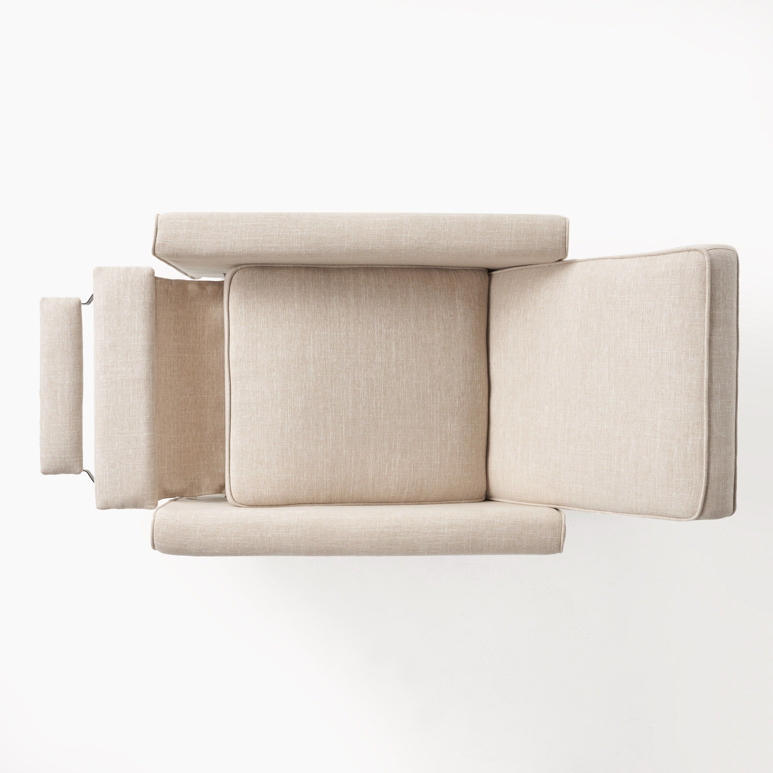 Linen Push Back Chair For Elegant Home