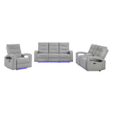 Isolde - Power Recliner, LED Lighting - Gray