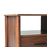 Transitional Solid Wood Spindle Nightstand by Walker Edison | Bel Furniture