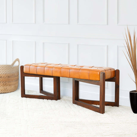 Riley - Bench - Brown / Rustic / Tan - view 9