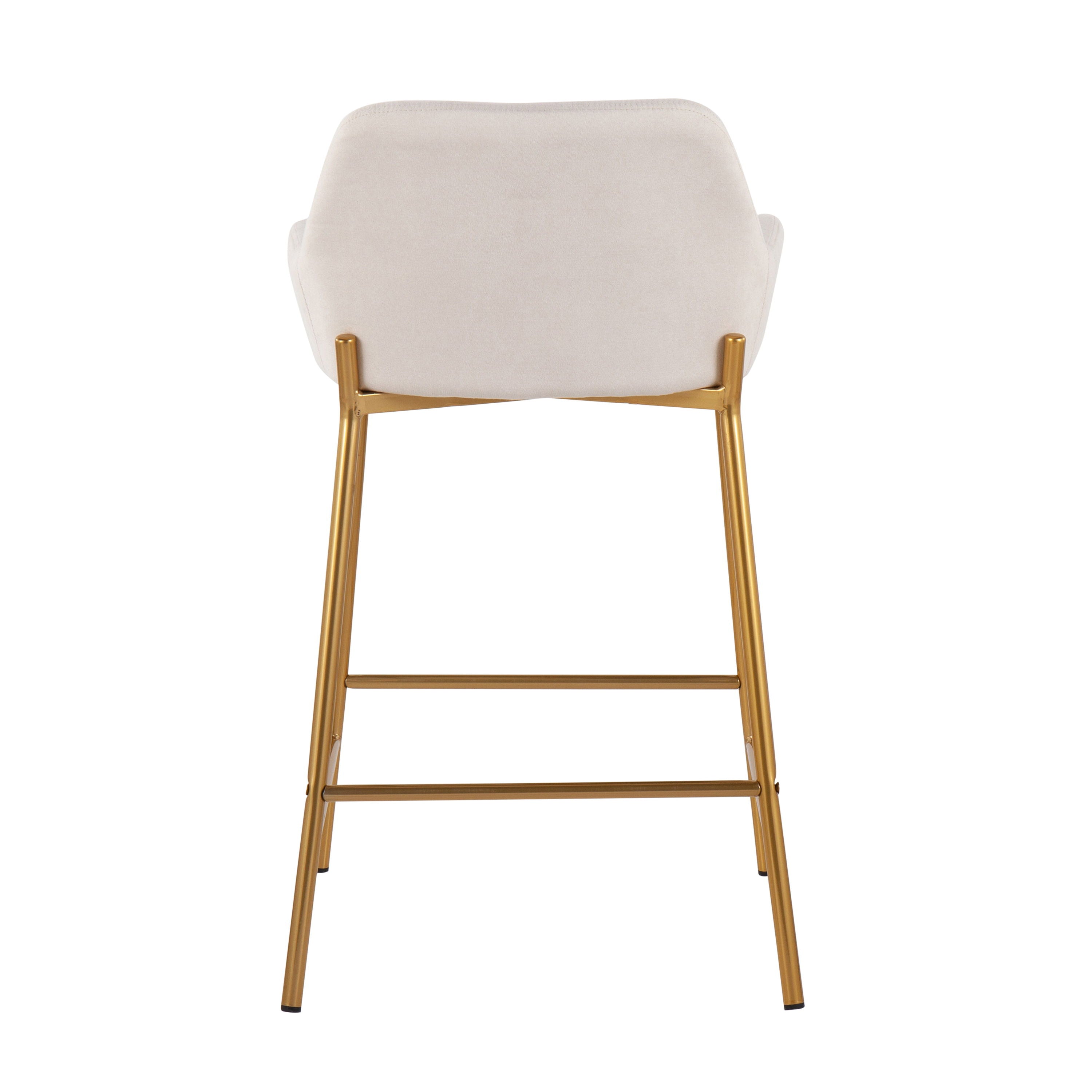 Daniella - Contemporary / Glam Fixed Height Counter Stool (Set of 2)