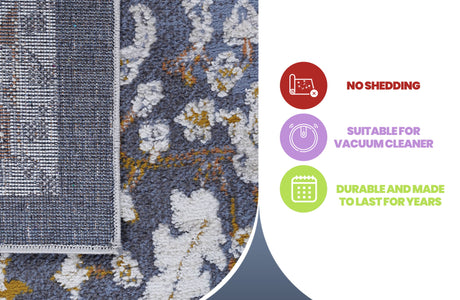 Payas - 8' X 10' Traditional Area Rug - Blue - view 6