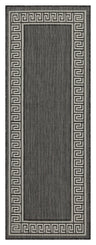 Sunshine - 2'7" X 7'3" Indoor / Outdoor Area Rug - Polypropylene Dark Gray by Icona Home Decor | Bel Furniture
