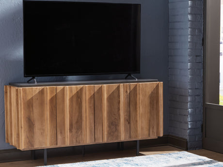 Quintavious - Accent Cabinet - Brown / Charcoal - view 8