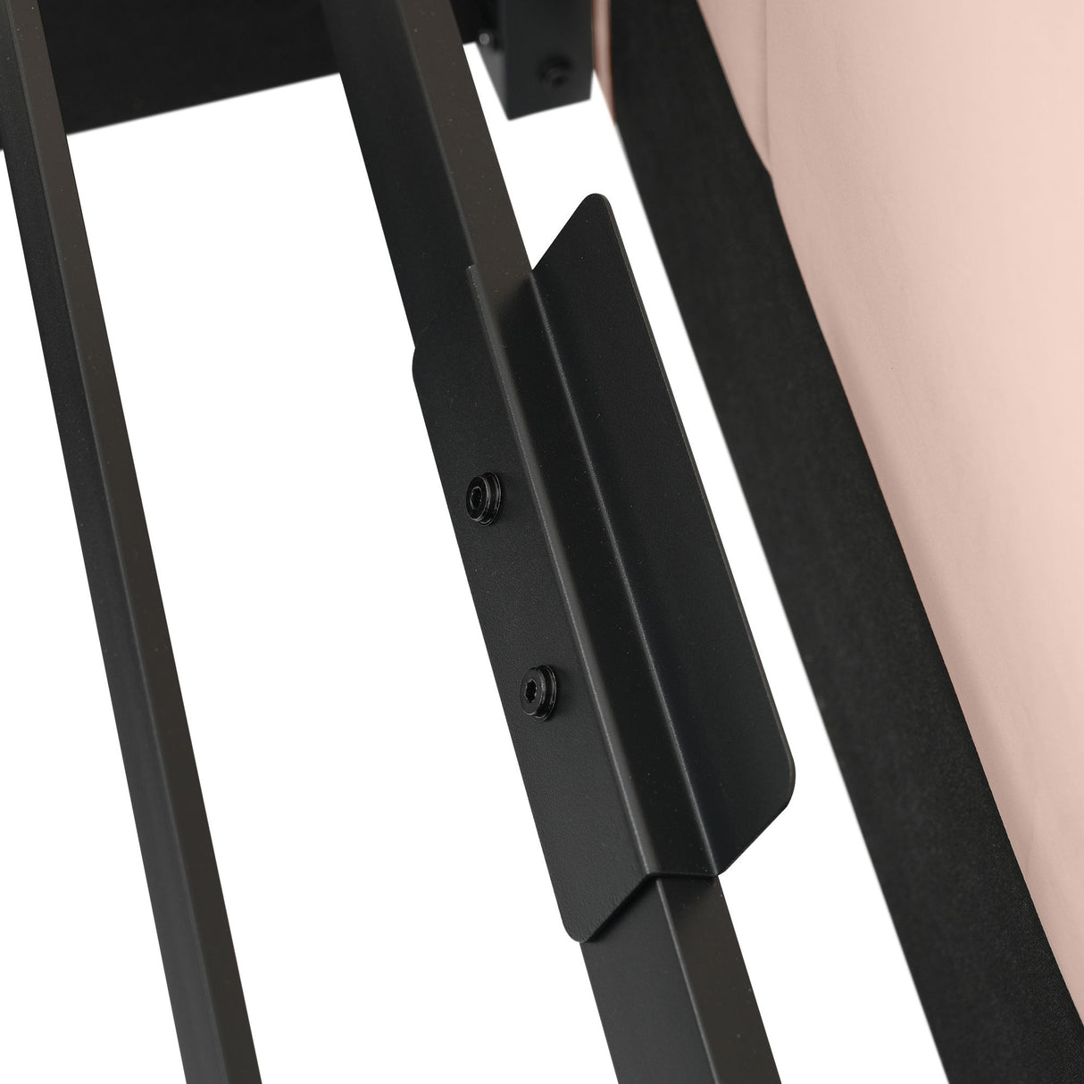 Upholstered Daybed With Metal Slatted Base