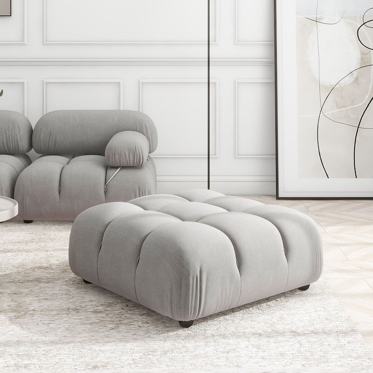 Marcel - Bubble Modular Modern Cocktail Ottoman by Jennifer Taylor Home | Bel Furniture